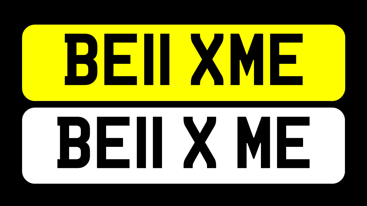 License plate with the registration 'BE11 XME' by UKPLATESELLER