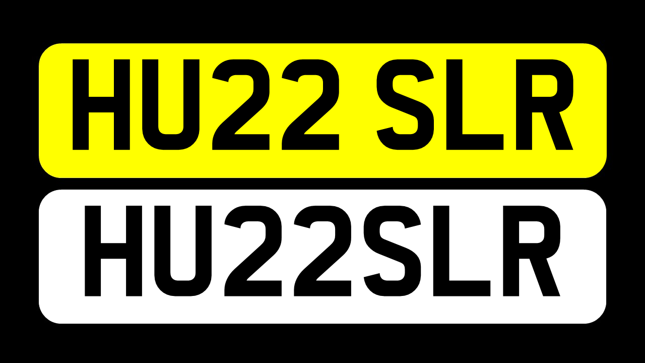 License plate with the registration 'HU22 SLR' by UKPLATESELLER