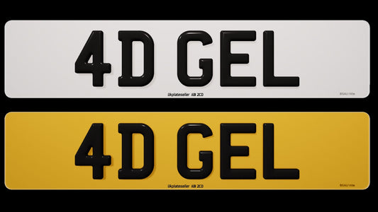 4D PLATES GEL - ROAD LEGAL