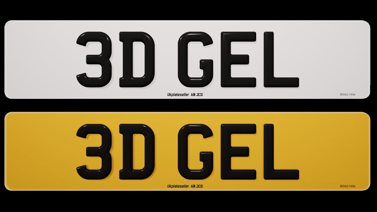 3D PLATES - ROAD LEGAL